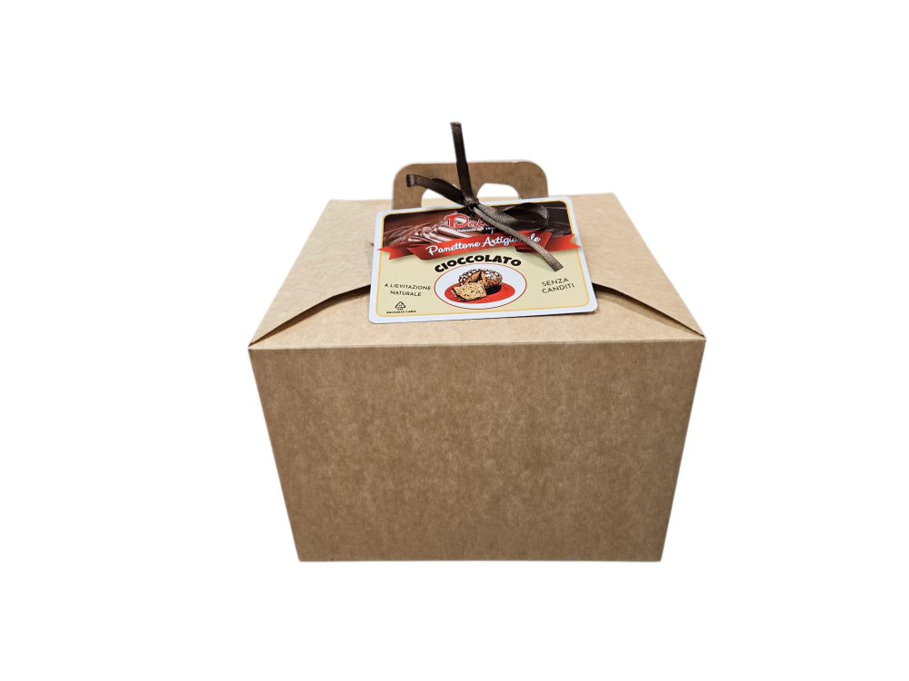 Panettone con gocce di cioccolato - 800 g - Scatola
