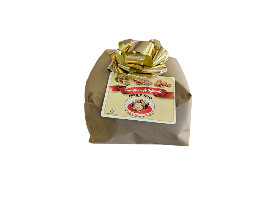 Panettone con fichi e noci - 800 g - Incarto Regalo